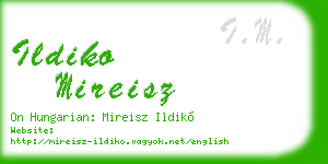 ildiko mireisz business card